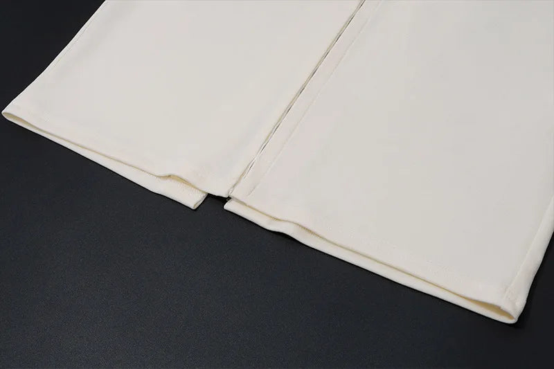 שמלת מקסי צמודה סגירת סיכות גב פתוח - Natasha