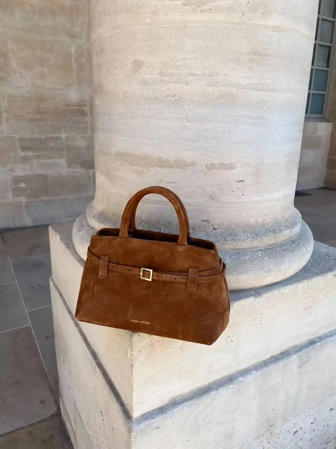 Suede / leather bag with luxury design