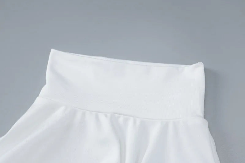 שמלת מיני גולף בעיטור חגורה שרוולים מלקחים - מוראל