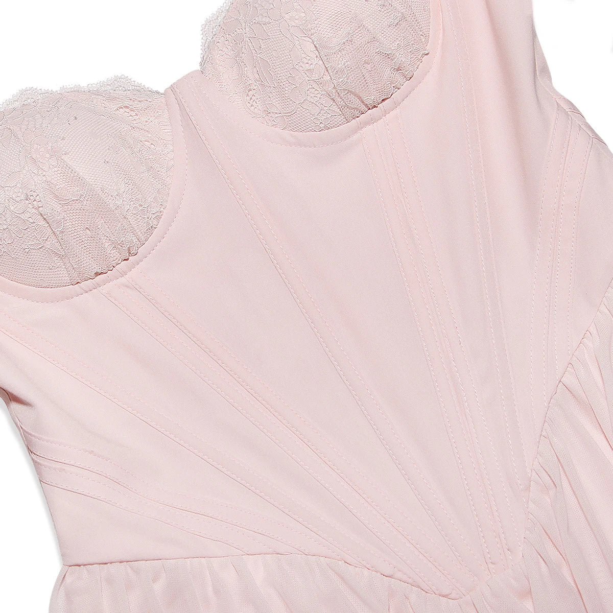 שמלת מיני שיפון בעיצוב מחוך - רוזי