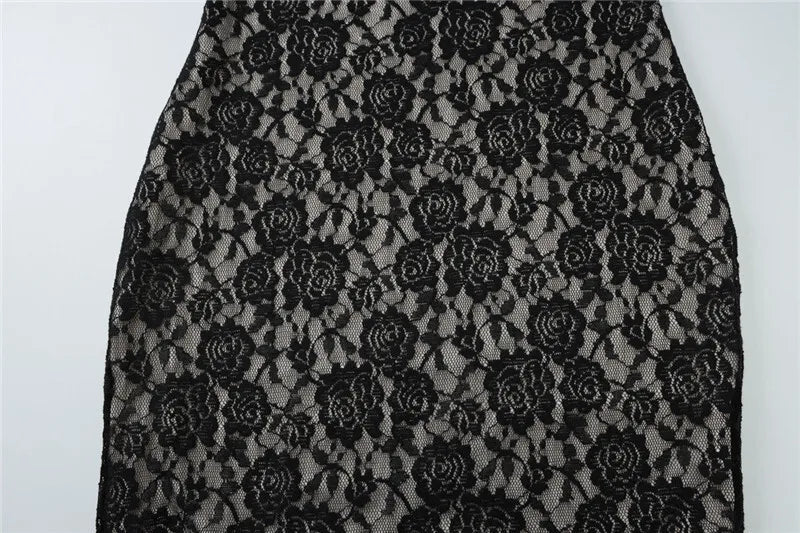 שמלת מקסי תחרה - שי לין