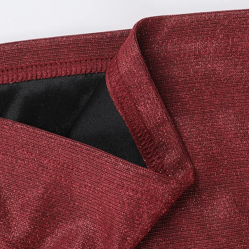 שמלת מיני נצנצים בעיצוב שסע - JASMIN