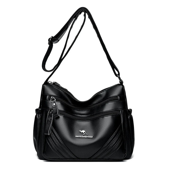 Leather bag with comfortable design - various storage compartments