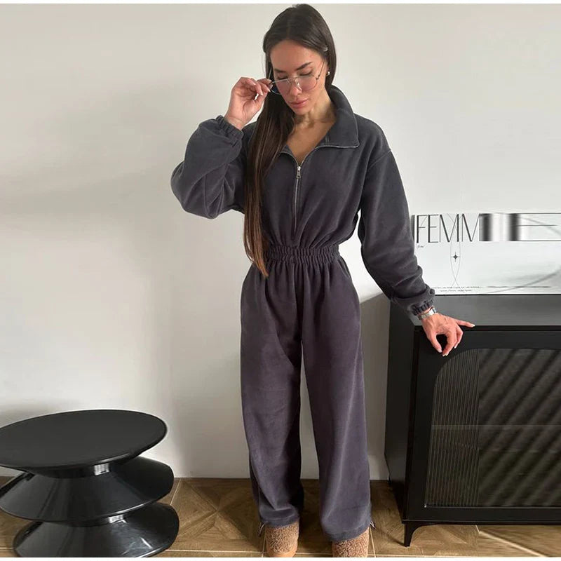 סרבל חורפי רוכסן קדמי - Frances