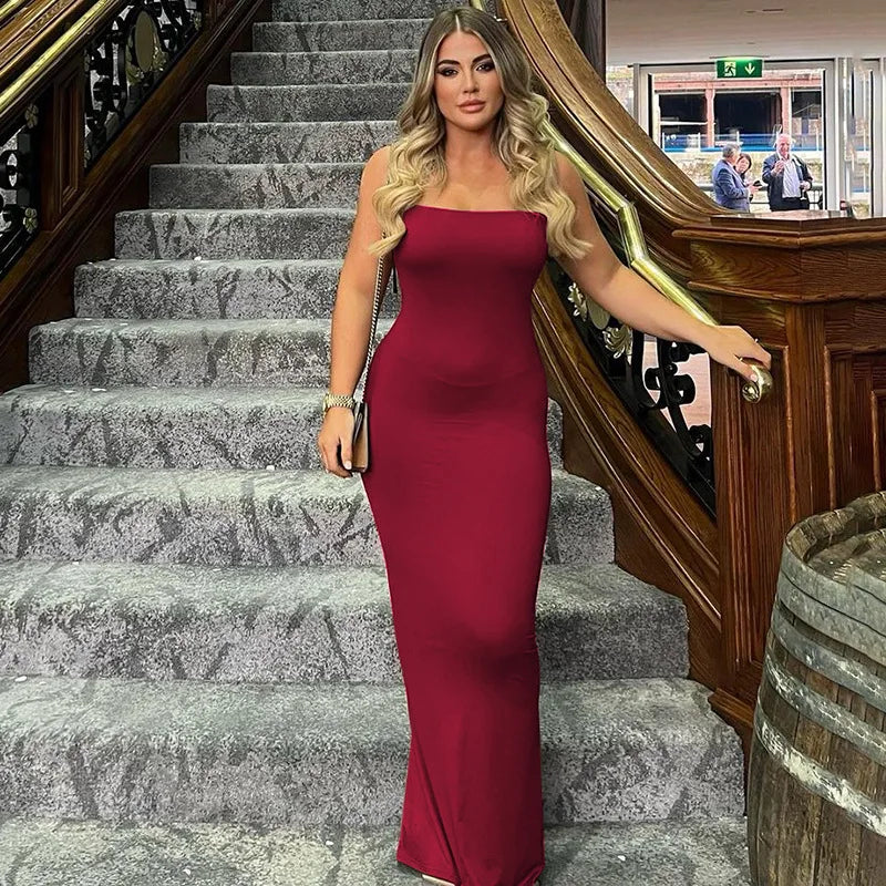 שמלת מקסי צמודה - אניטה