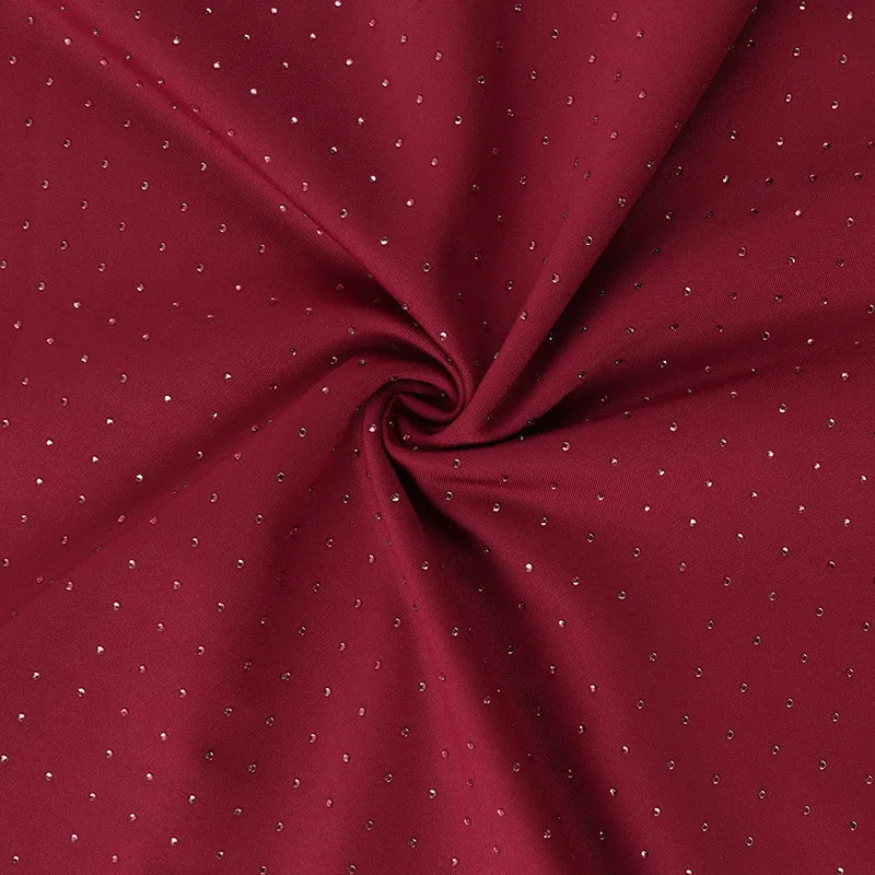 שמלת מיני צמודה בעיטור זרקונים מנצנצים - LIT