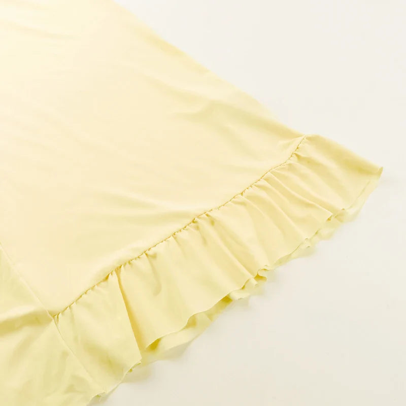 שמלת מקסי אלגנטית בעיצוב שסע מלמלה - פלור