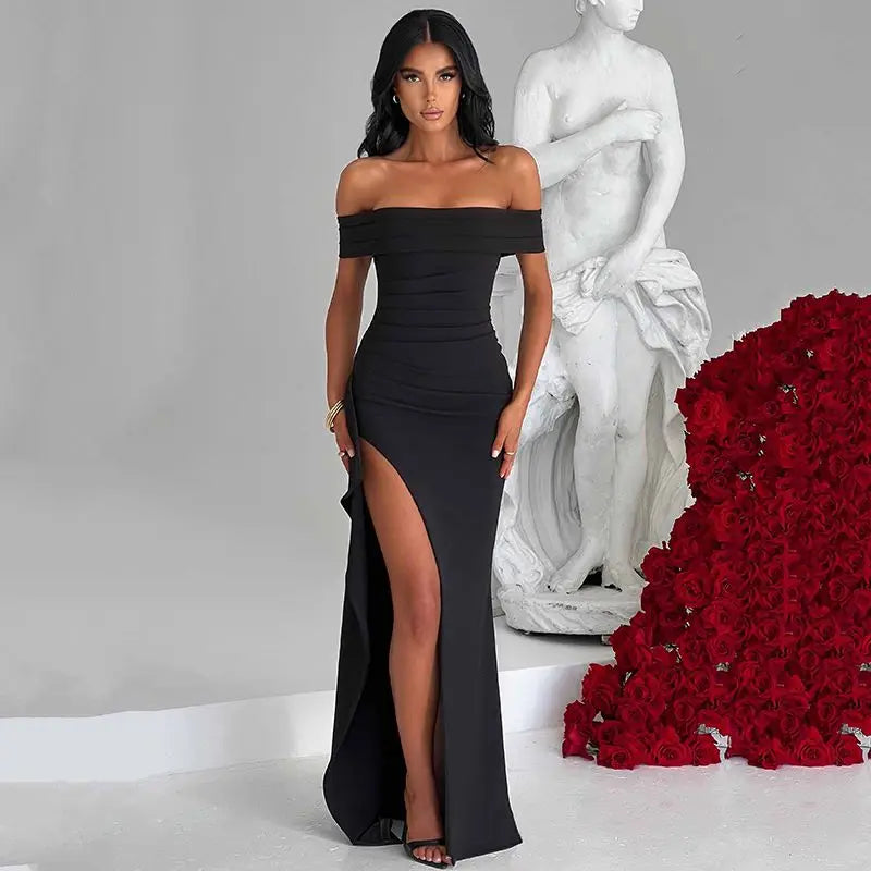 שמלת מקסי כתפיים חשופות - ג'ודי