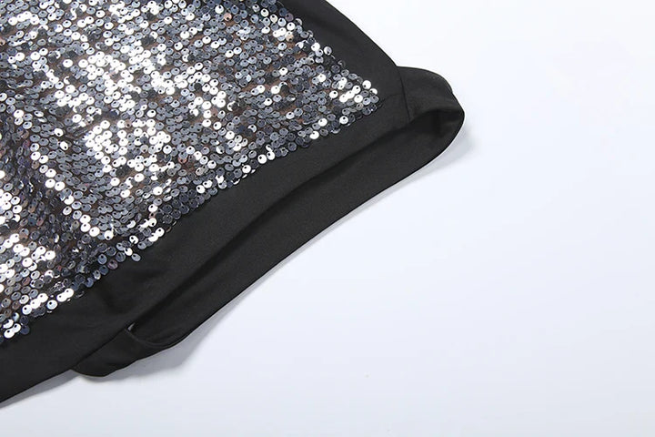 Open Back Sequin Maxi Dress - Lexi