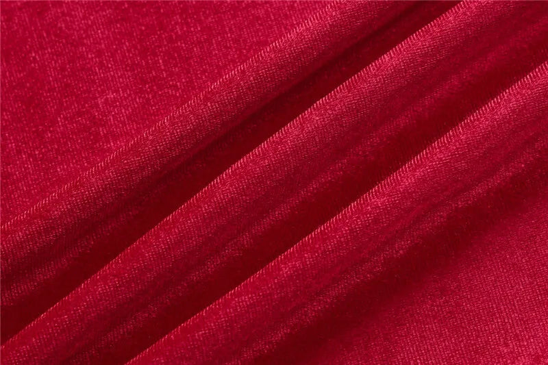 שמלת מקסי קטיפה צמודה - AMOR