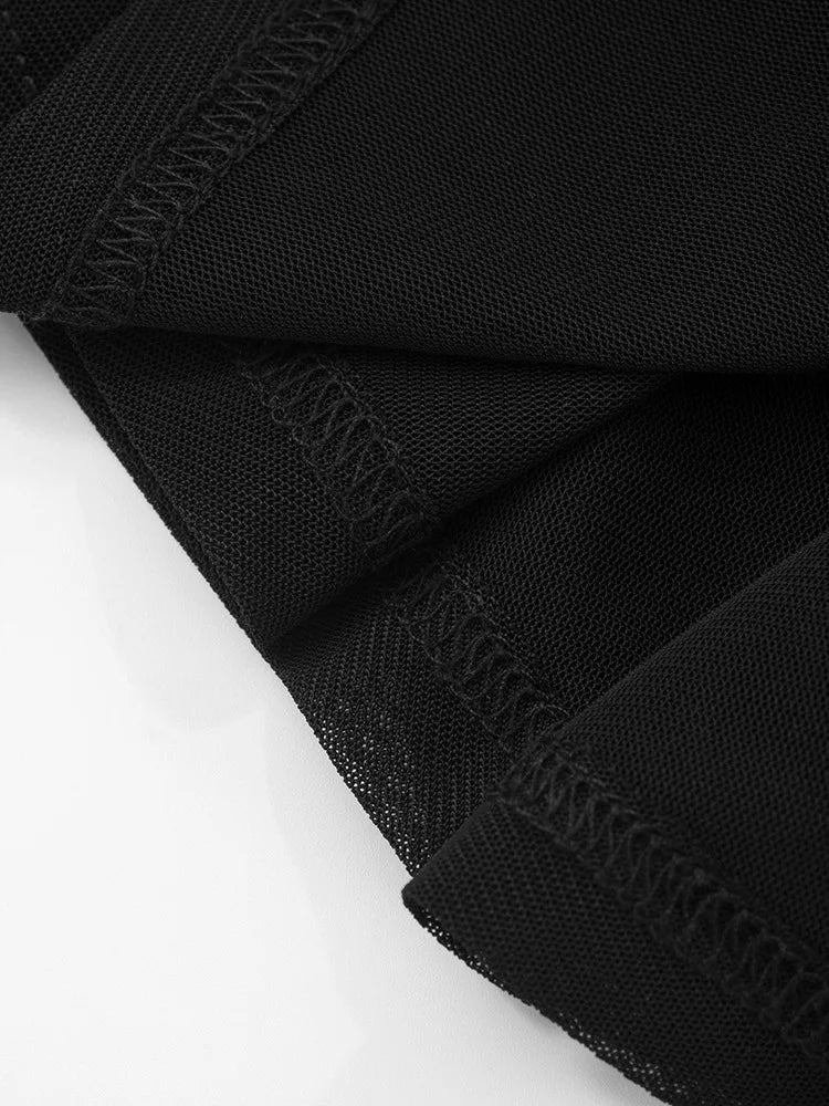 שמלת מקסי סטרפלס בעיטור שיפון וכיווצים - חסמין