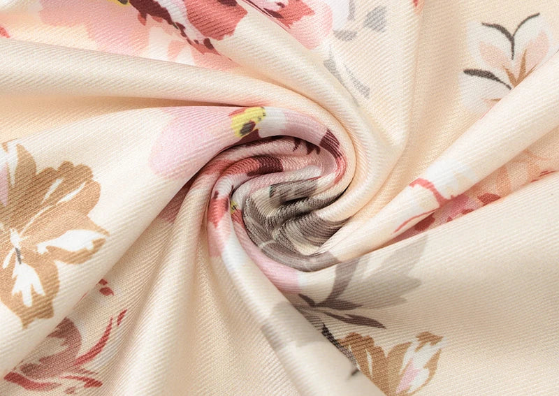 שמלת מקסי פרחונית צמודה גב פתוח - פליסיה