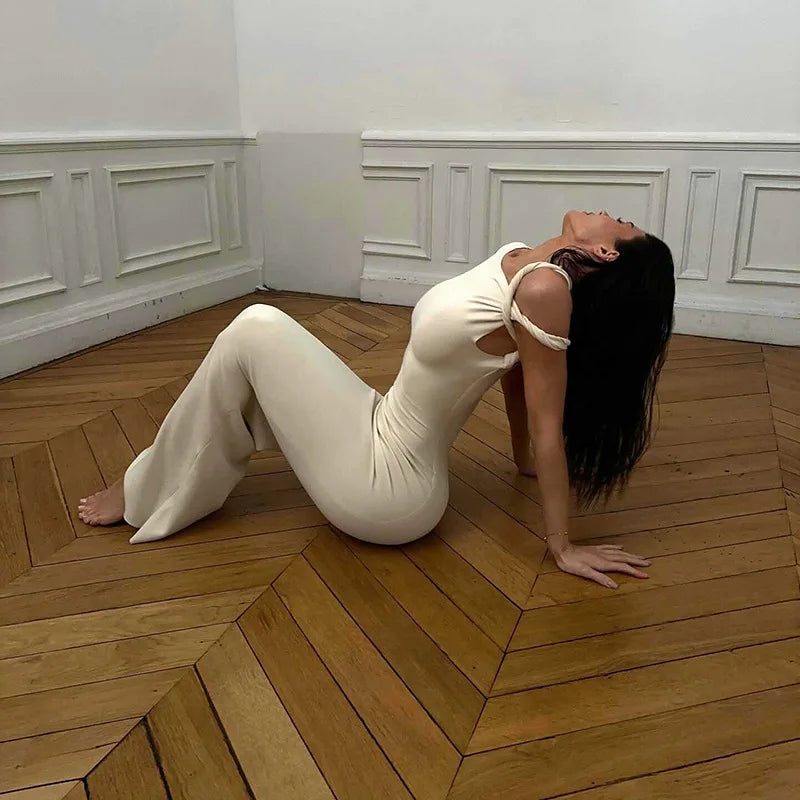 שמלת מקסי בעיצוב שרוול מגולגל - מרין