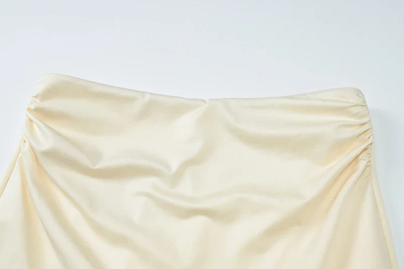 סט שני חלקים חצאית מקסי וחולצת כתפיים חשופות - ינאי