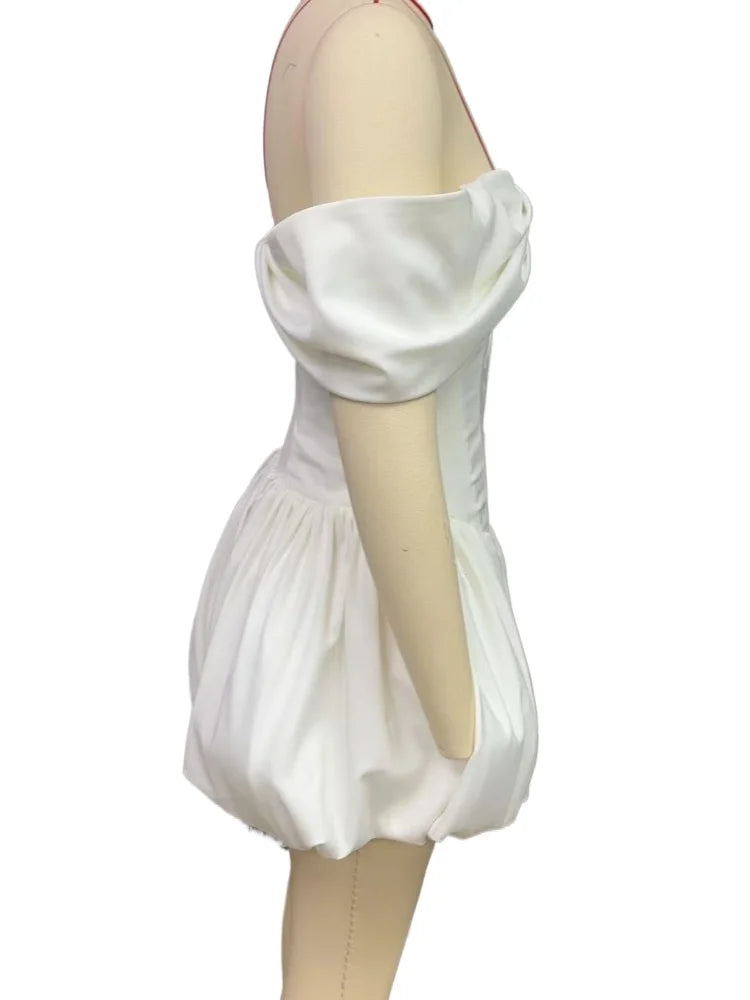 שמלת מיני בלון כתפיים חשופות - Greta