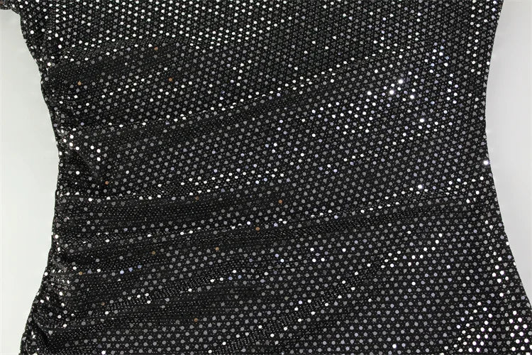 שמלת מקסי בעיטור נקודות מנצנצות - Journee