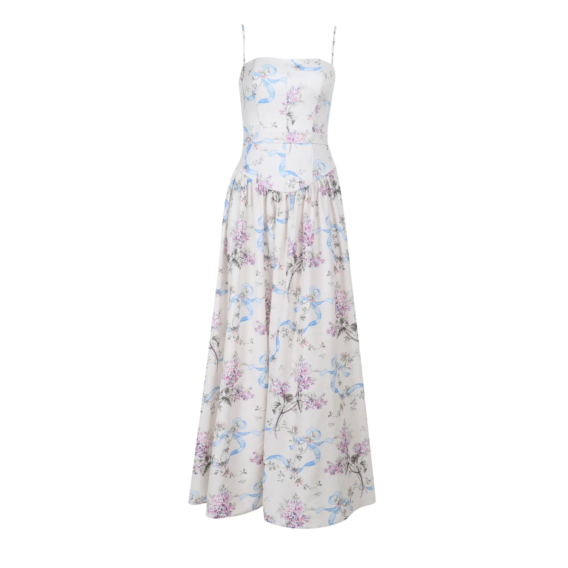 שמלת מקסי פרחונית בגזרת A - ונציה