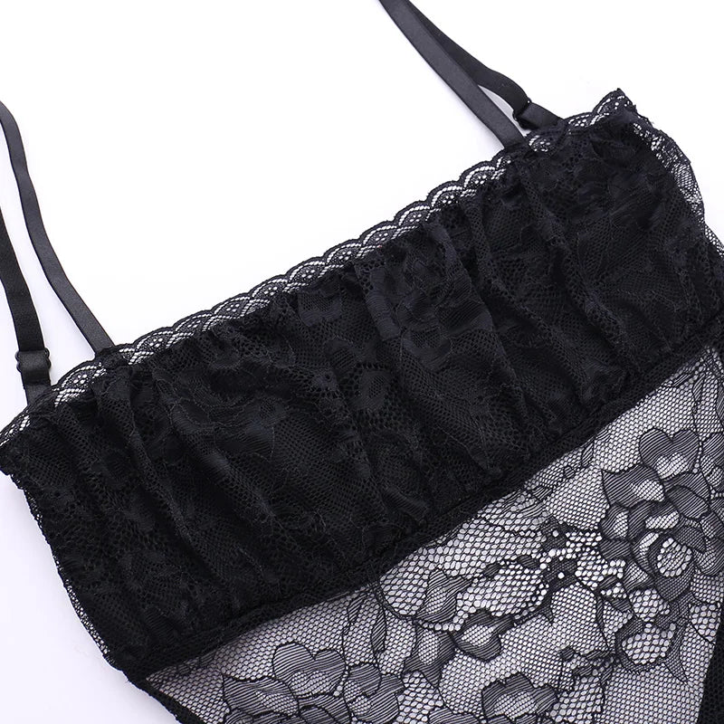 שמלת מיני תחרה מלמלה - סניה