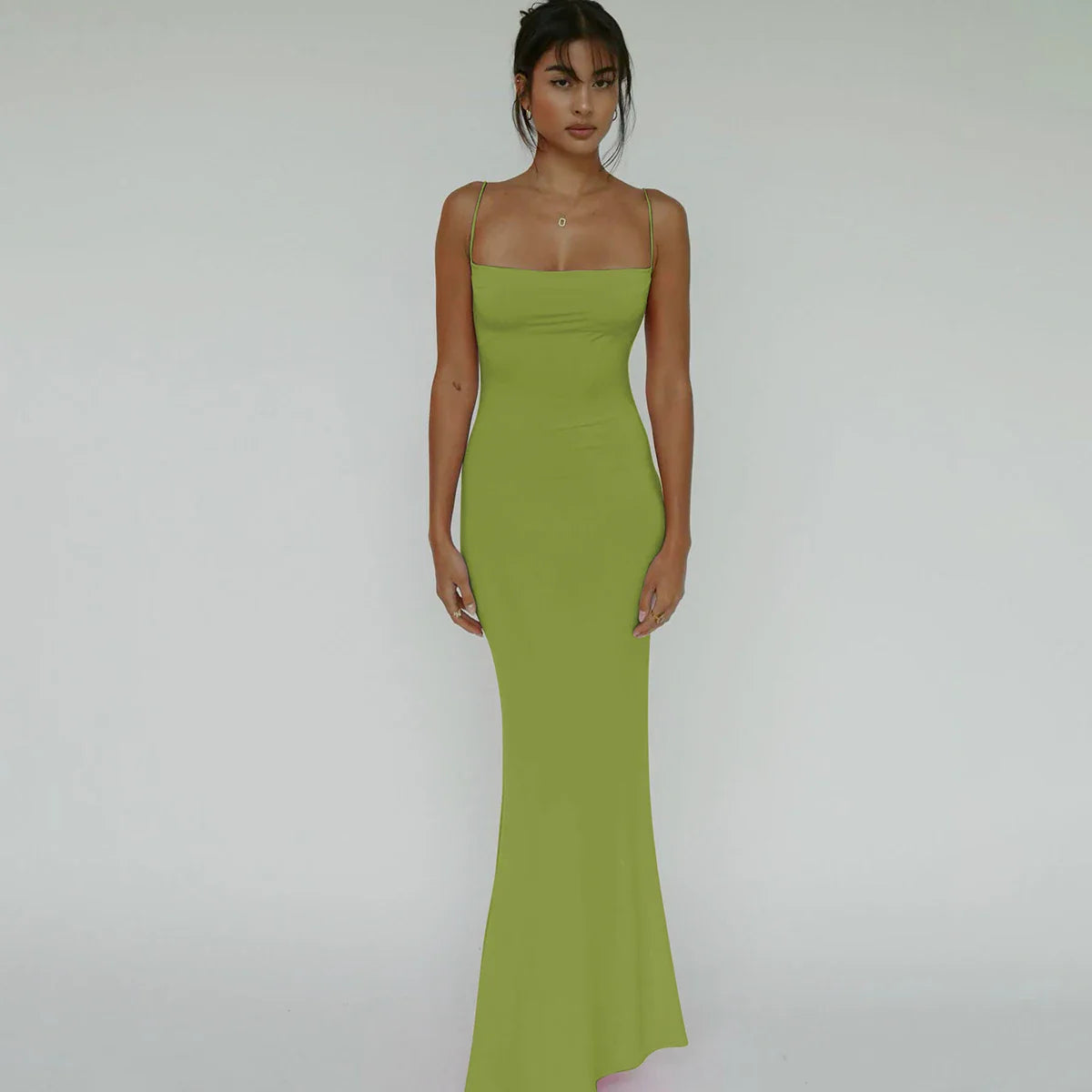 שמלת מקסי צמודה גב פתוח - ארינה