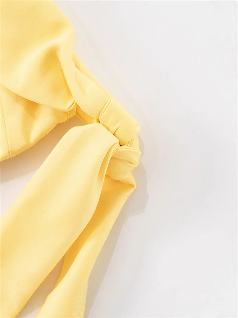 שמלת מיני בגזרת A כתפיים חשופות בעיטור קשירה - שלי