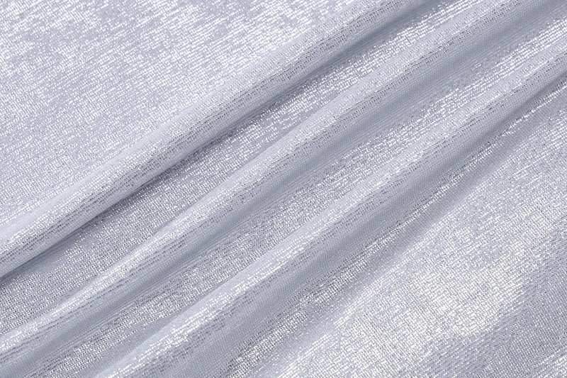 שמלת מקסי בד מטאלי מבריק מנצנץ בעיצוב כיווצים - אנדרסון