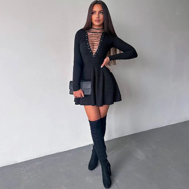 שמלת מיני קשירות - דפנה