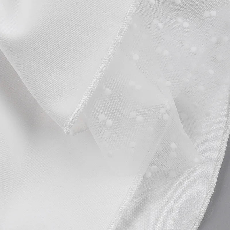 שמלת מיני סטרפלס בעיטור פפיון בגב בתוספת תחתית טול - Novalee