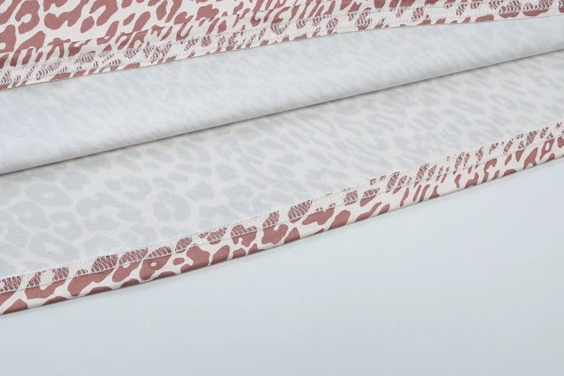 שמלת מקסי מנומרת בעיצוב קשירה בצוואר - אמזונה