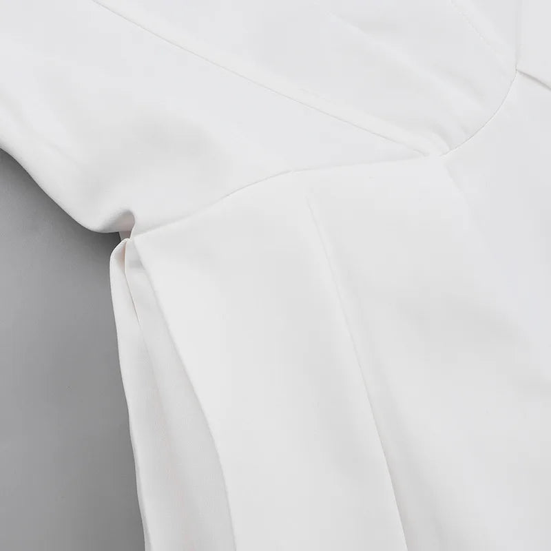 שמלת מיני סטרפלס בעיטור פפיון בגב בתוספת תחתית טול - Novalee