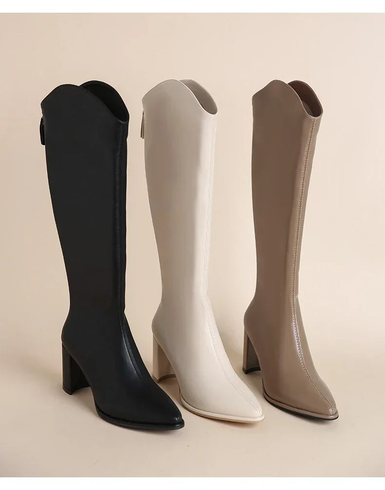 High leatherette boots - WIN