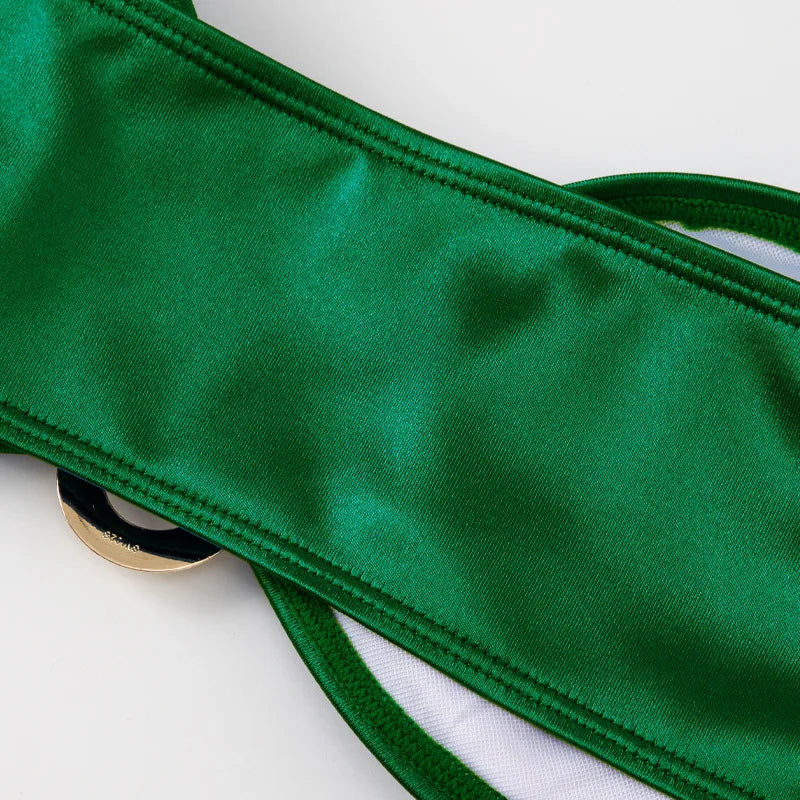 בגד ים סטרפלס גזרה גבוהה - ARIEL