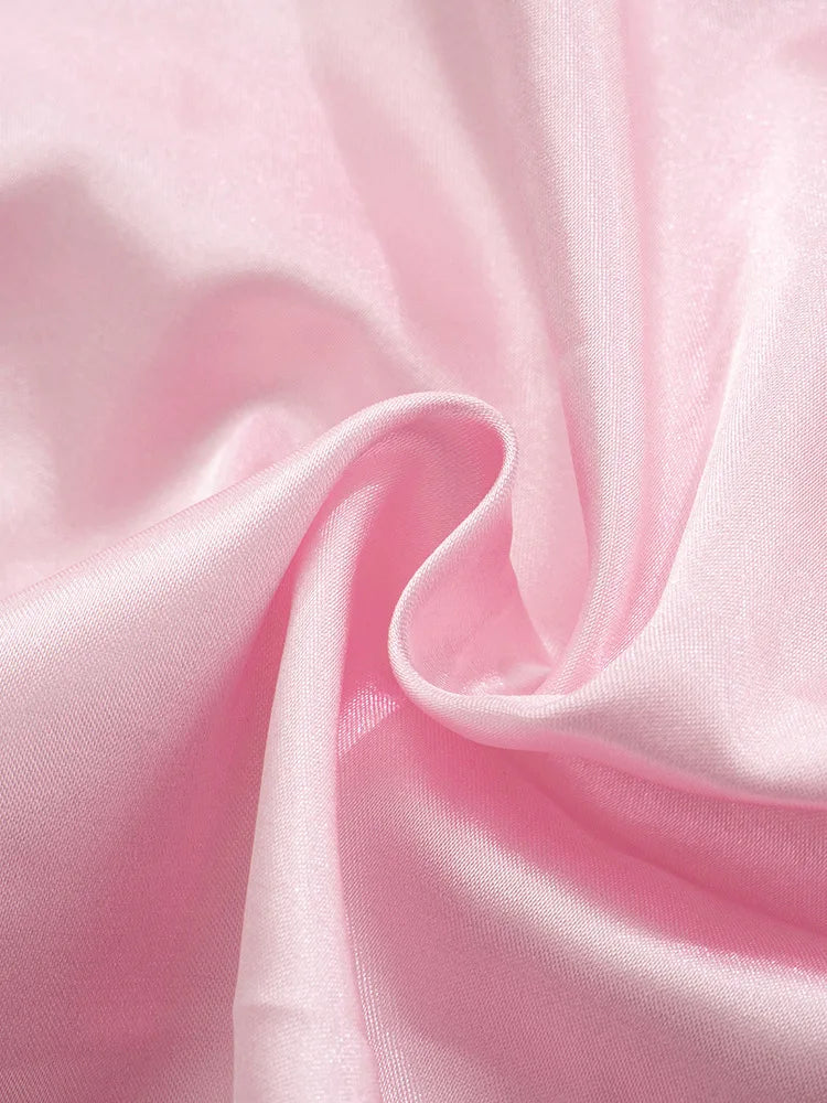 שמלת מיני סאטן בעיטור תחרה - יובליה