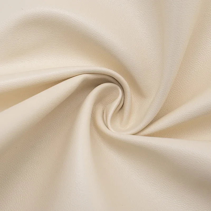 Faux leather mini dress with pleats - SIERA