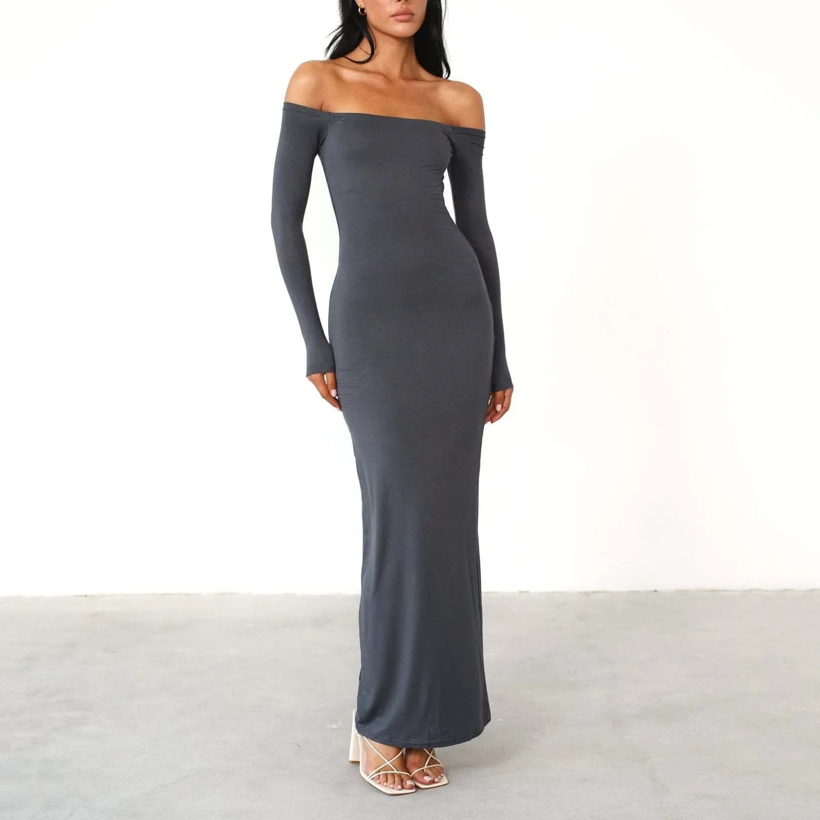 שמלת מקסי כתפיים חשופות - Sydney