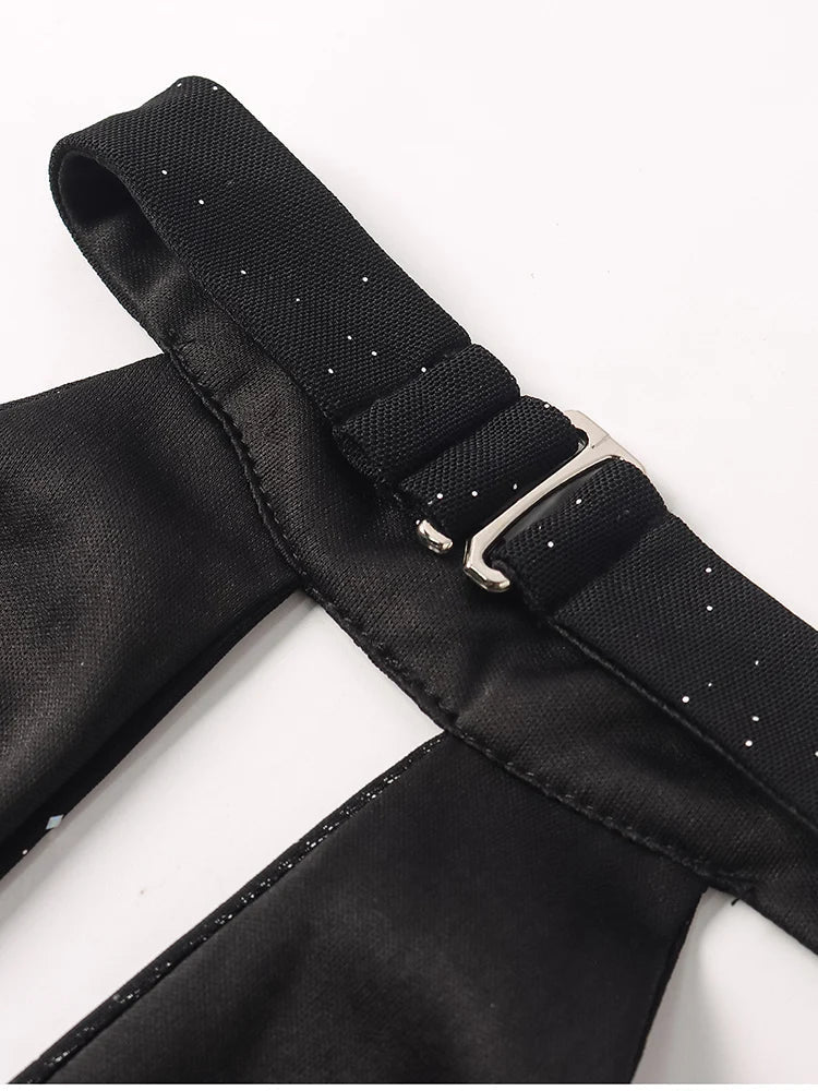 שמלת נצנצים מקסי קולר בעיצוב שיפון גב פתוח - שיראלה