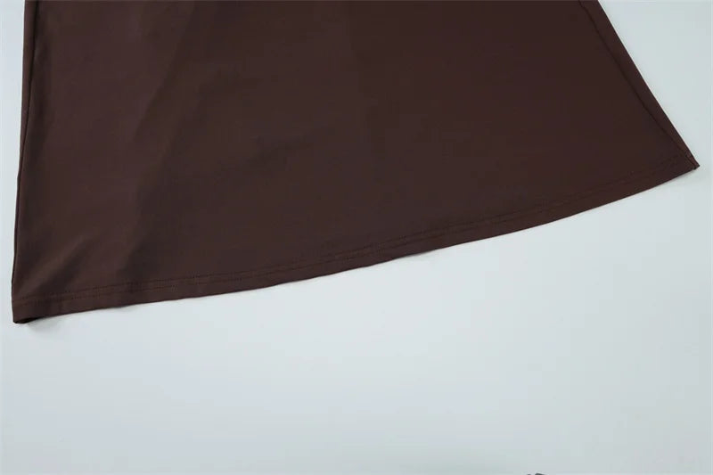 שמלת מקסי כיווצים בעיצוב כתפייה אחת כתפיים חשופות - דולצ'ה