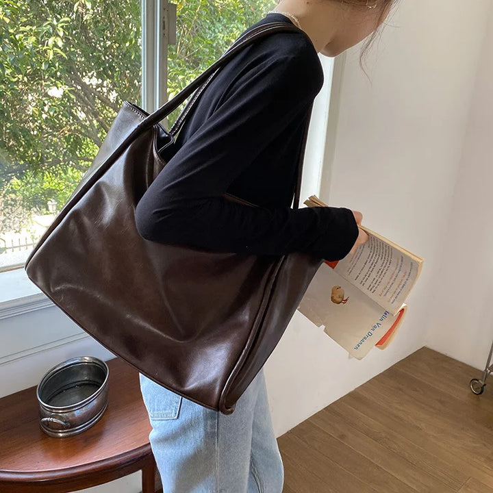 Faux leather crossbody bag