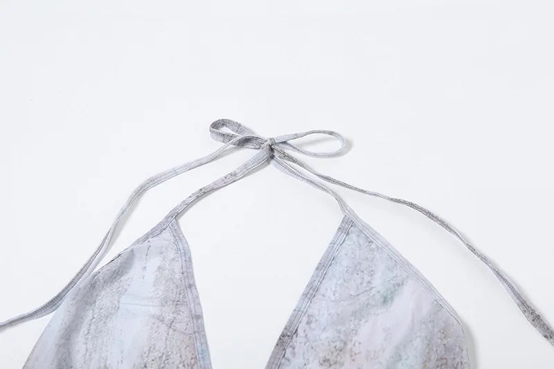 שמלת מקסי שיפון בעיטור שרשראות חרוזים וצדפת זהב - פלישיה