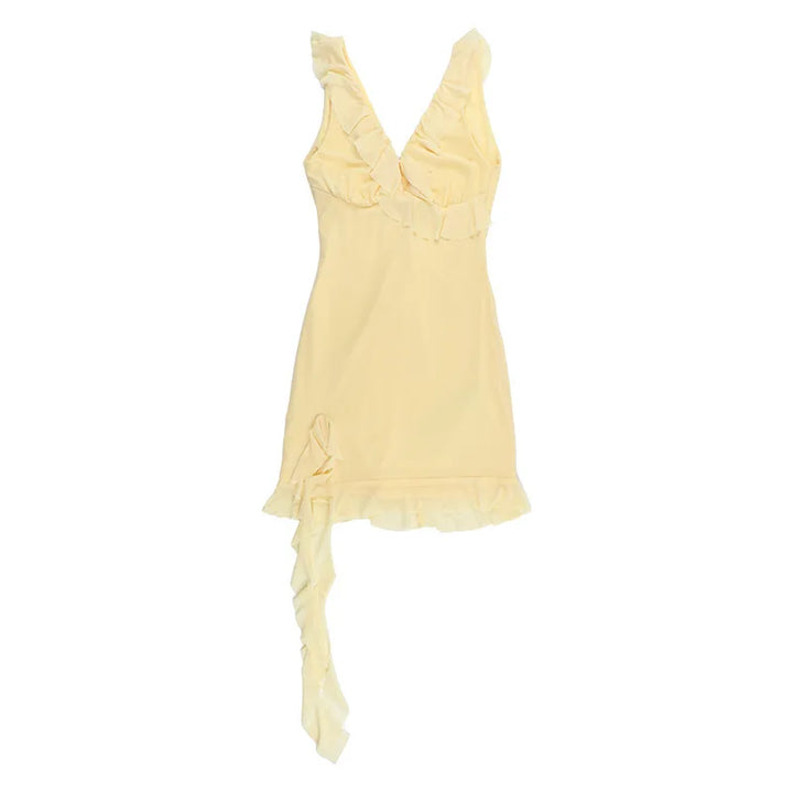NID Mini Dress with Lace Trim - Leon