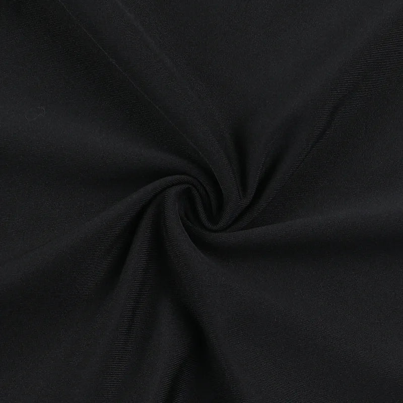 אוברול חלק עליון תחרה מכנס בד מחוטב בעיצוב גב פתוח - Viviana