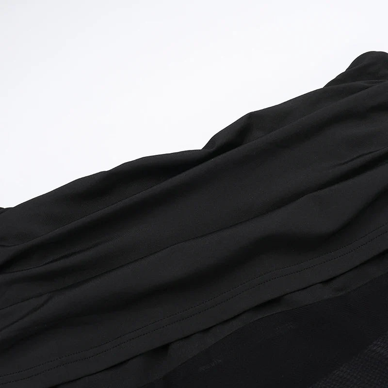 שמלת מקסי כתפיים חשופות בעיצוב רשת - קסניה