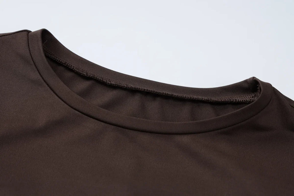 שמלת מקסי בעיצוב כיווצים ושסע עמוק - דיאן