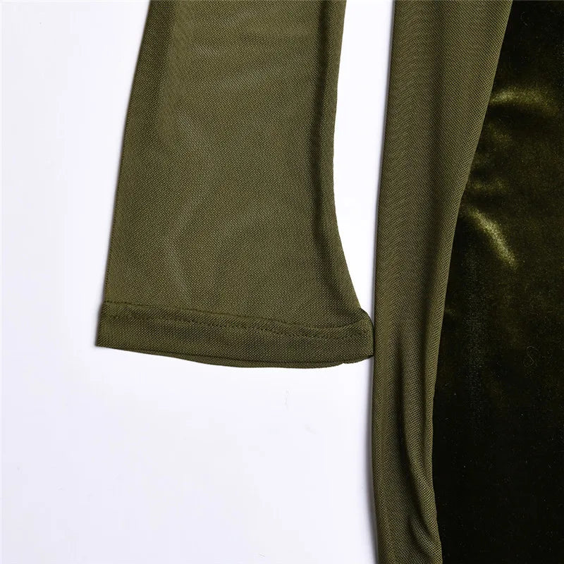 שמלת מקסי קטיפה בעיצוב רשת - סער