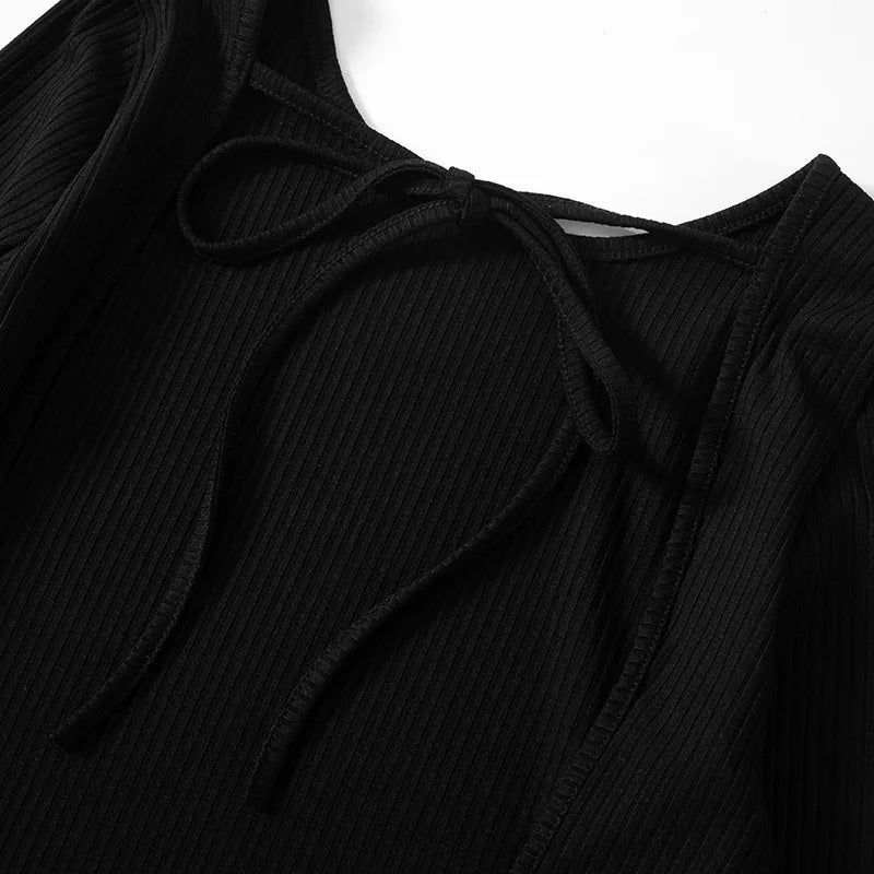 שמלת מיני סרוגה גב פתוח - פטרישיאה