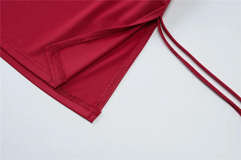 שמלת מיני סטרפלס כיווצים - גבי