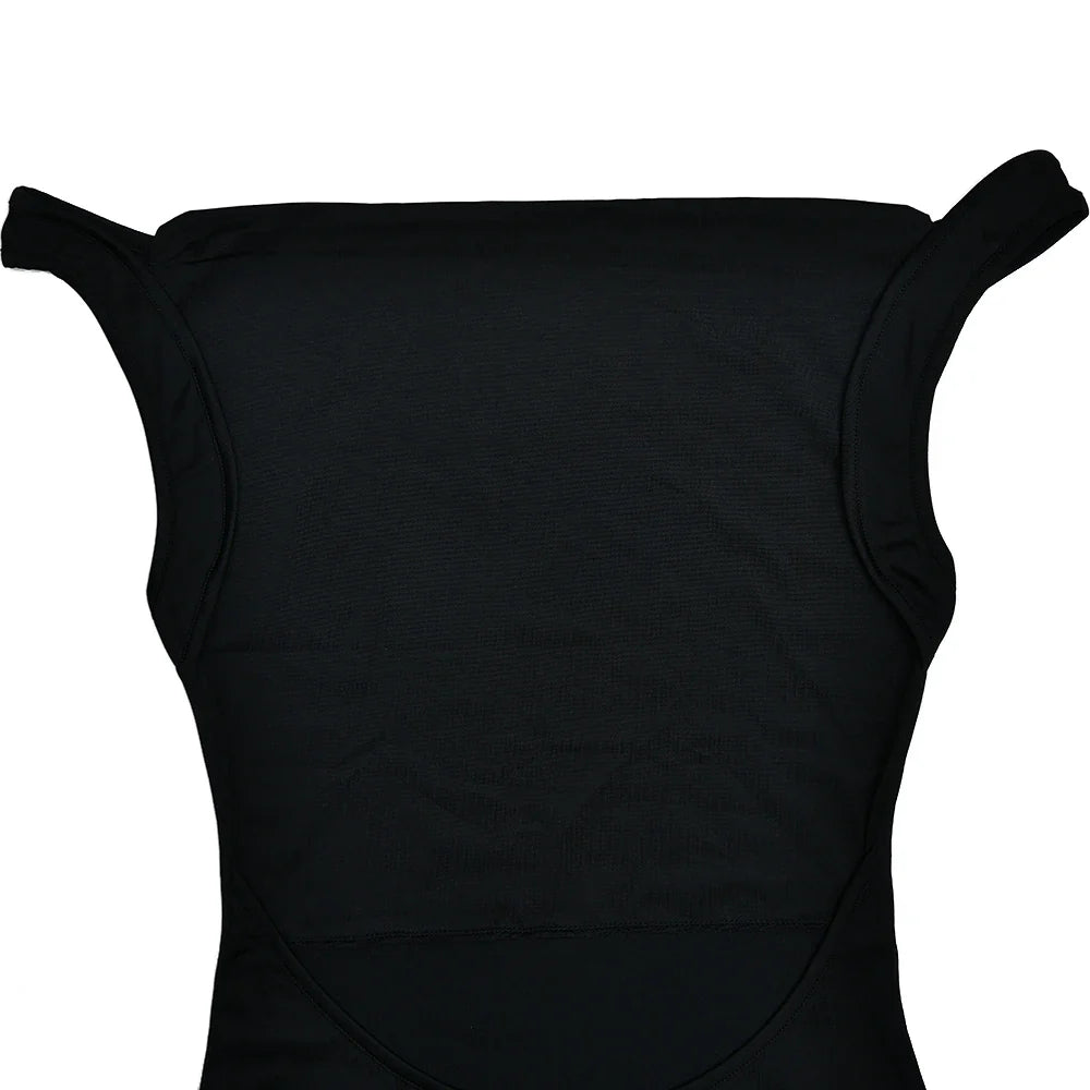 שמלת מקסי צמודה בגזרת בת ים גב פתוח מחשוף נופל - קרי