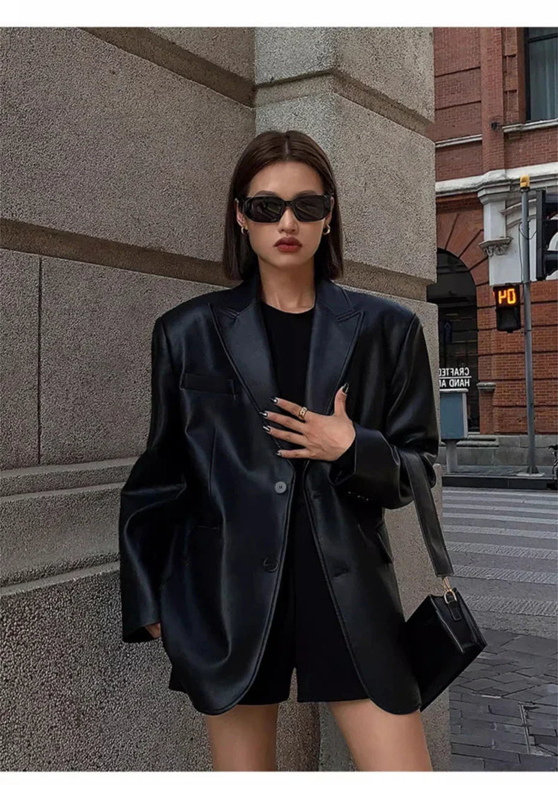 ג'קט עור מחויט - ראשל