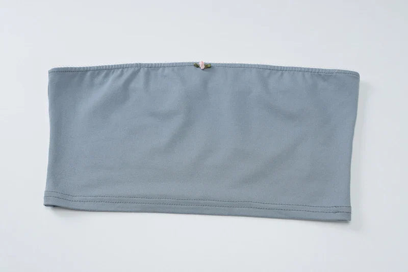 סט שני חלקים חצאית מקסי וטופ סטרפלס - בלום