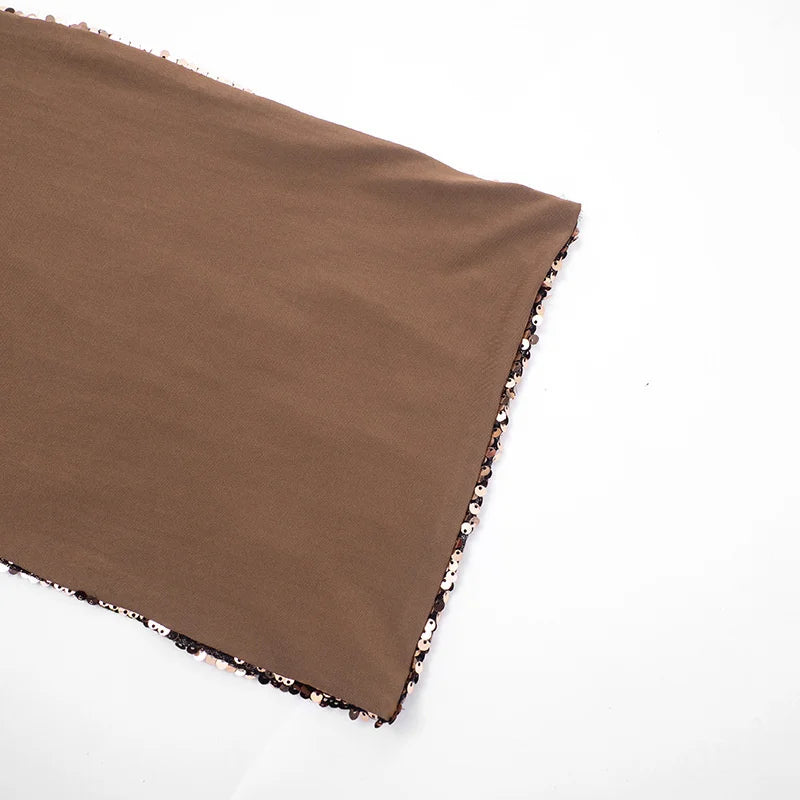 Two-piece set: sequin mini skirt and blouse - ZOEY