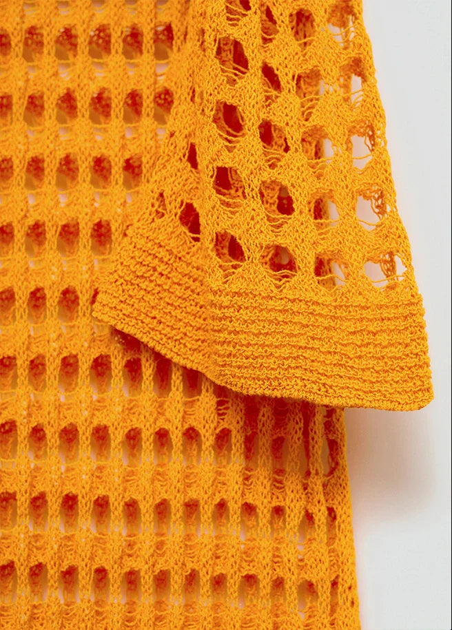 שמלת מקסי חוף רשת  - סול